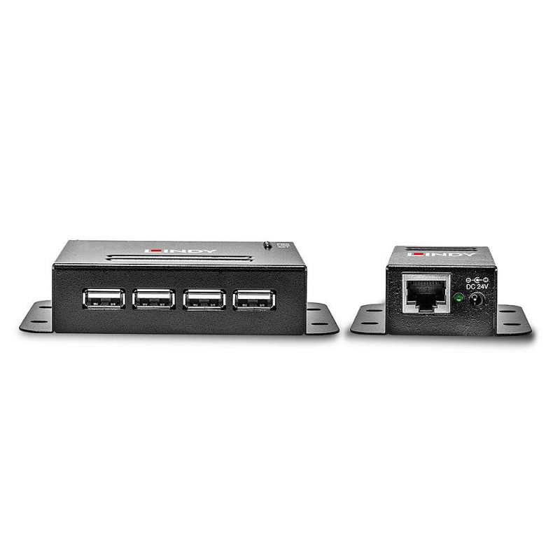 Lindy Extender USB 2.0 Cat5 Power over RJ45 4 Port 50m