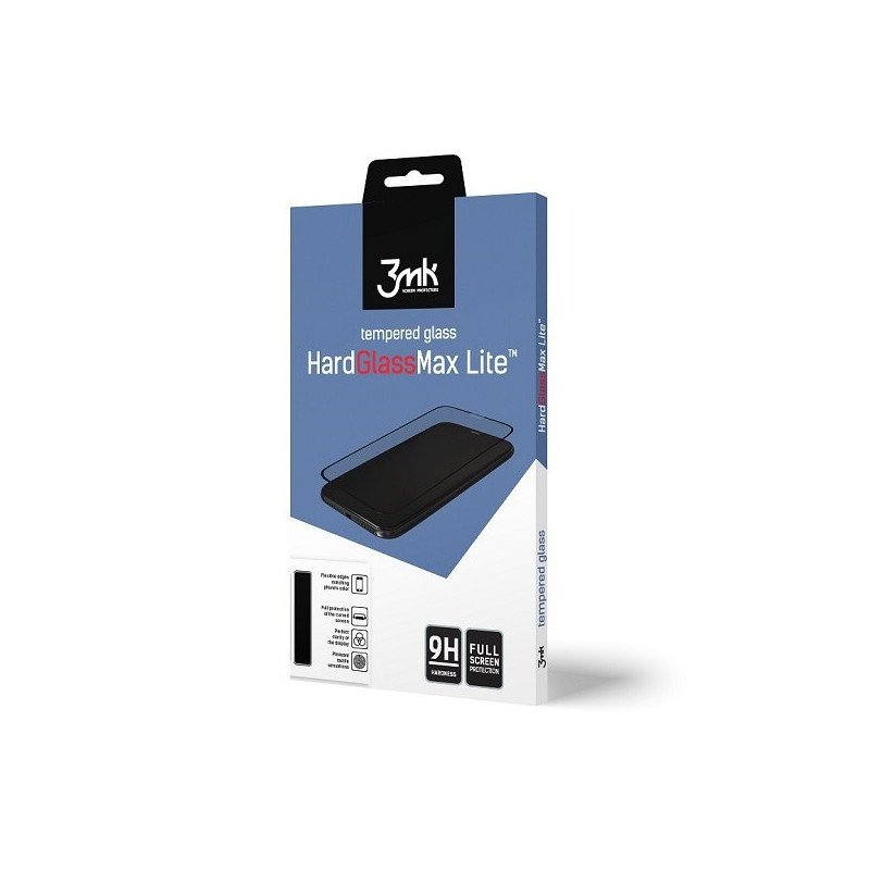 HardGlass Max Lite Samsung A202 A20e black FullScreen Glass 9H