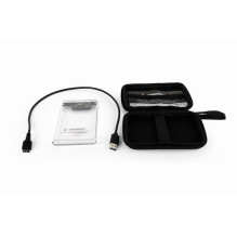 Gembird HDD / SSD enclosure for 2.5'' SATA - USB 3.0 9.5mm transparent plastic