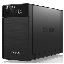 IcyBox External RAID system for 2x3 5'' SATA I / II / III USB 3.0 eSATA Black