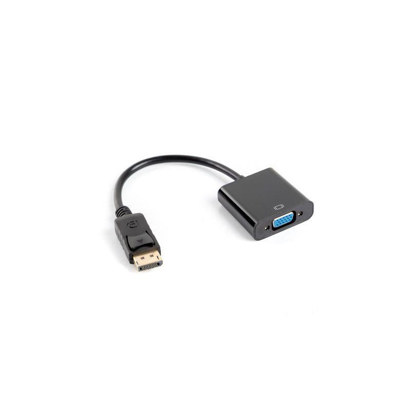 Lanberg AD-0002-BK cable interface / gender adapter DisplayPort VGA Black