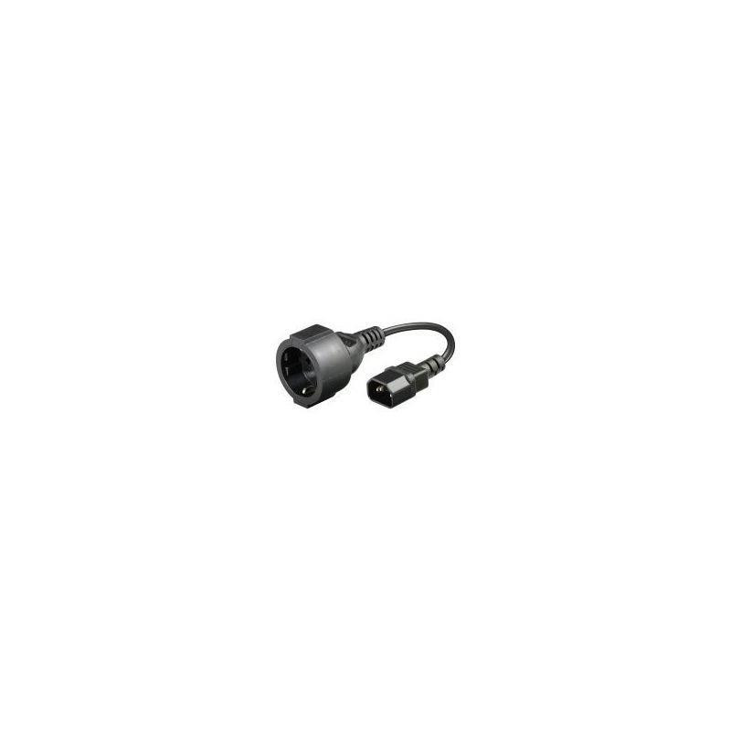 Gembird power adapter cord C14 male - schuko female