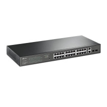 Jungiklis, TP-LINK, darbalaukis / stovas, 28x10Base-T / 100Base-TX / 1000Base-T, PoE+ prievadai 24, 250 vatų, TL-SG1428P