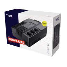 UPS, TRUST, 800 VA, Wave form type Simulated sinewave, Desktop / pedestal, 23326