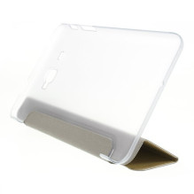 Riff Texture Tablet case Tri-fold Stand Leather Flip for Huawei MediaPad T3 7.0 Gold Riff Texture Tablet case Tri-fold Stand Leather Flip for Huawei MediaPad T3 7.0 Gold