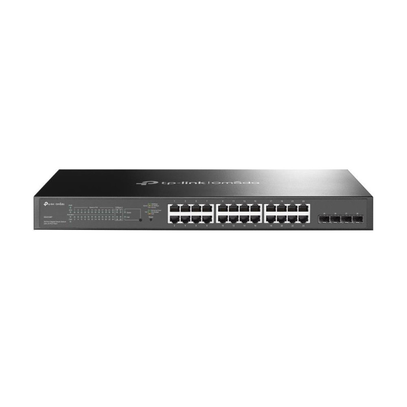 Jungiklis, TP-LINK, Omada, TL-SG2428P, tipas L2+, 24x10Base-T / 100Base-TX / 1000Base-T, 4xSFP, PoE+ prievadai 24, 250 v