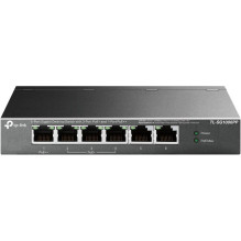 Jungiklis, TP-LINK, TL-SG1006PP, darbalaukis / stovas, 6x10Base-T / 100Base-TX / 1000Base-T, PoE+ prievadai 4, TL-SG1006