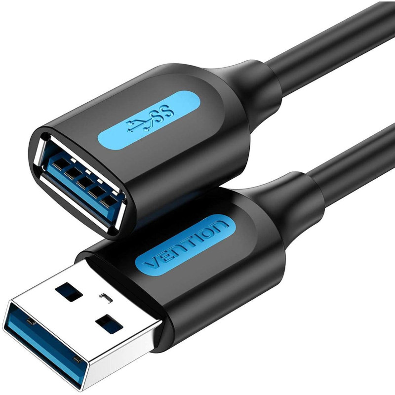 USB2.0 LAIDAS KIŠTUKAS Į LIETUVĄ / 0,5 M JUODAS CBIBD VENTIONE