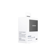 External SSD, SAMSUNG, T7, 2TB, USB 3.2, Write speed 1000 MBytes / sec, Read speed 1050 MBytes / sec, MU-PC2T0T / WW