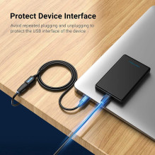 CABLE USB3.0 MALE TO FEMALE / 3M BLACK CBHBI VENTION CABLE USB3.0 MALE TO FEMALE / 3M BLACK CBHBI VENTION