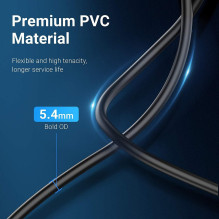 USB 3.0 KIŠTUKAS Į FETIŠKĄ LAIDĄ / 3M JUODAS CBHBI VENTION USB 3.0 KIŠTUKAS Į FETIŠKĄ LAIDĄ / 3M JUODAS CBHBI VENTION