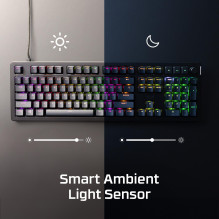 KLAVIATŪROS LYDINIS RISE BLACK / 7G7A3AA ABA HYPERX KLAVIATŪROS LYDINIS RISE BLACK / 7G7A3AA ABA HYPERX
