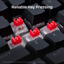 KEYBOARD ALLOY RISE BLACK / 7G7A3AA ABA HYPERX