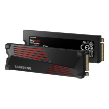 SSD, SAMSUNG, 990 PRO with Heatsink, 2TB, M.2, PCIE, NVMe, MLC, Write speed 6900 MBytes / sec, Read speed 7450 MBytes / 