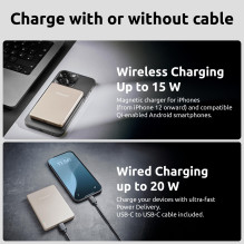 Išorinė baterija USB 5000MAH MAG / Šampano spalvos 7344021 INTENSO