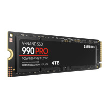SSD, SAMSUNG, 990 PRO, 4TB, M.2, PCIe Gen4, NVMe, TLC, Rašymo greitis 6900 MB/s, Skaitymo greitis 7450 MB/s, 2,3 mm, TBW