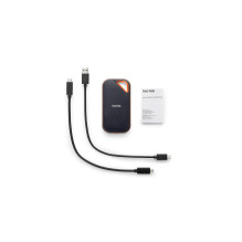 Išorinis SSD, SANDISK, Extreme Pro, 4TB, USB-C, Rašymo greitis 2000 MB/s, Skaitymo greitis 2000 MB/s, SDSSDE81-4T00-G25