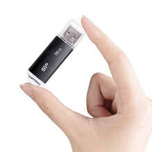 USB Atmintinė - Silicon Power Ultima U02 16 GB, Juoda