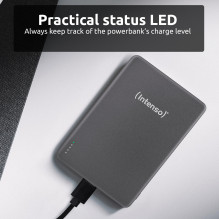 POWER BANK USB 10000MAH MAG / GREY 7344034 INTENSO