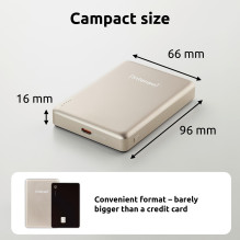 Išorinė baterija USB 10000MAH MAG / Šampano spalvos 7344031 INTENSO Išorinė baterija USB 10000MAH MAG / Šampano spalvos 7344031 INTENSO