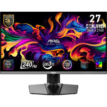 Monitorius, MSI, 26,5 colio, 3840 x 2160 pikselių, 4K Ultra HD, natūralus kraštinių santykis 16:9, QD-OLED, MAG272UPQD-O