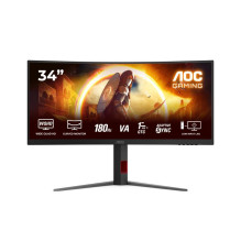 Monitor - AOC G4 CU34G4 34" 3440x1440 180Hz Black, Red