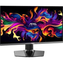Monitorius, MSI, MAG272QP QD-OLED X50, 26.5", Žaidimų, Panelė QD-OLED, 2560x1440, 16:9, 500Hz, 0.03 ms, Spalva juod