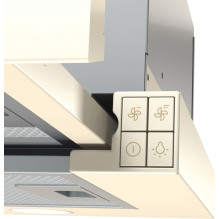Gorenje BHP62CLI cooker hood Semi built-in (pull out) Ivory 435 m³ / h