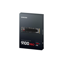 SSD, SAMSUNG, 9100 PRO, 4TB, M.2, PCIe Gen5, NVMe, TLC, Write speed 13400 MBytes / sec, Read speed 14800 MBytes / sec, 2
