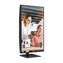 LCD monitorius, AOC, 27 colių, 2560 x 1440 pikselių, „Quad HD“, natūralus kraštinių santykis 16:9, LED, plokščias, Q27E4