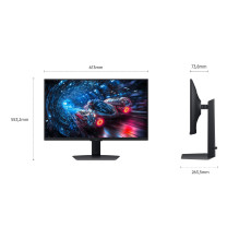 LCD monitorius, SAMSUNG, 27 colių, 3840 x 2160 pikselių, 4K Ultra HD, natūralus kraštinių santykis 16:9, LCD, plokščias,