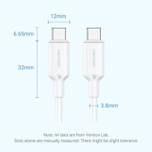 CABLE USB-C TO USB-C / 1M BLACK TRCBF VENTION