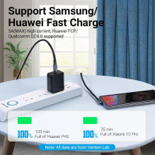 CABLE USB-C TO USB-C R.ANGLE / 1M GRAY TAKHF VENTION CABLE USB-C TO USB-C R.ANGLE / 1M GRAY TAKHF VENTION