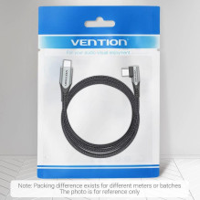 USB-C LAIDAS Į USB-C JUNGTĮ KAMPINIS / 1M PILKAS TAKHF VENTIONE USB-C LAIDAS Į USB-C JUNGTĮ KAMPINIS / 1M PILKAS TAKHF VENTIONE