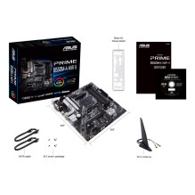 Mainboard, ASUS, AMD B550, SAM4, MicroATX, Memory DDR4, Memory slots 4, 2xPCI-Express 3.0 1x, 1xPCI-Express 4.0 16x, 2xM