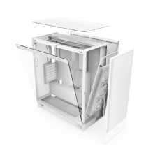 Case, NZXT, H7 Flow RGB, MidiTower, ATX, EATX, MicroATX, MiniITX, Colour White, CM-H72FW-R1