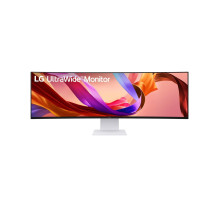 LCD monitorius, LG, 49 colių, 5120 x 1440 pikselių, dvigubas QHD, natūralus kraštinių santykis 32:9, LED, išlenktas, 49U