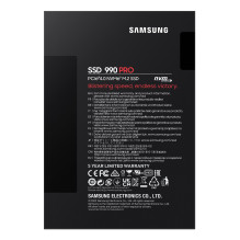 SSD, SAMSUNG, 990 PRO, 1TB, M.2, PCIE, NVMe, MLC, Rašymo greitis 6900 MB/s, Skaitymo greitis 7450 MB/s, 2,3 mm, TBW 600 
