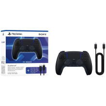Game Controller - Sony PlayStation PS5 DualSense Wireless, Bluetooth, USB Type-C, Midnight Black Game Controller - Sony PlayStation PS5 DualSense Wireless, Bluetooth, USB Type-C, Midnight Black