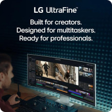 LCD Monitor, LG, 40 ", 5120 x 2160 pixels, WUHD, Native aspect ratio 21:9, Curved, 40U990A-W
