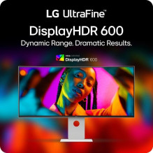 LCD monitorius, LG, 40 colių, 5120 x 2160 pikselių, WUHD, natūralus kraštinių santykis 21:9, išlenktas, 40U990A-W