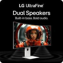 LCD monitorius, LG, 40 colių, 5120 x 2160 pikselių, WUHD, natūralus kraštinių santykis 21:9, išlenktas, 40U990A-W