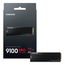 SSD, SAMSUNG, 9100 PRO, 2TB, M.2, PCIe Gen5, NVMe, TLC, Rašymo greitis 13400 MB/s, Skaitymo greitis 14700 MB/s, 2,38 mm,