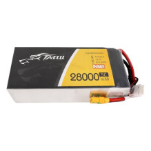 „Tattu NMC“ 28000mAh 22,2 V 5C 6S1P lipo akumuliatorių blokas su XT90-S kištuku