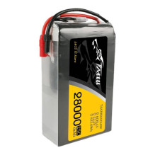 „Tattu“ 28000mAh 22,2 V 25C 6S1P lipo akumuliatorių blokas su AS150+XT150