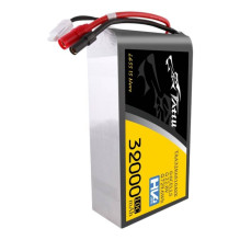 „Tattu“ 32000mAh 22,2 V 25C 6S1P lipo akumuliatorių blokas su AS150+XT150