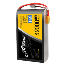 „Tattu“ 32000mAh 22,8 V 10C 6S1P lipo akumuliatorių paketas su XT90-S
