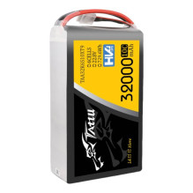 „Tattu“ 32000mAh 22,8 V 10C 6S1P lipo akumuliatorių paketas su XT90-S