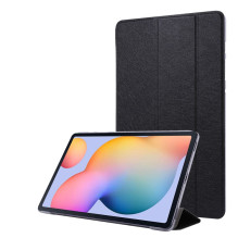 „Riff Texture“ su trijų dalių sulankstomu stovu planšetinio kompiuterio dėklas, skirtas „Huawei MediaPad T3 7.0“, juodas