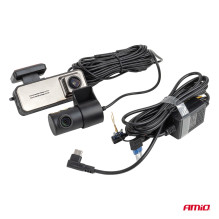 Wideorejestrator samochodowy 4K + 2K WLAN 512 GB WIFI UHD AMIO-04801